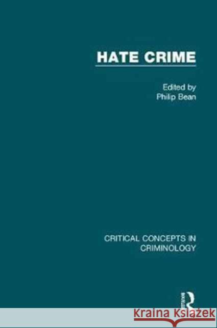 Hate Crime Philip Bean 9781138962101 Routledge - książka