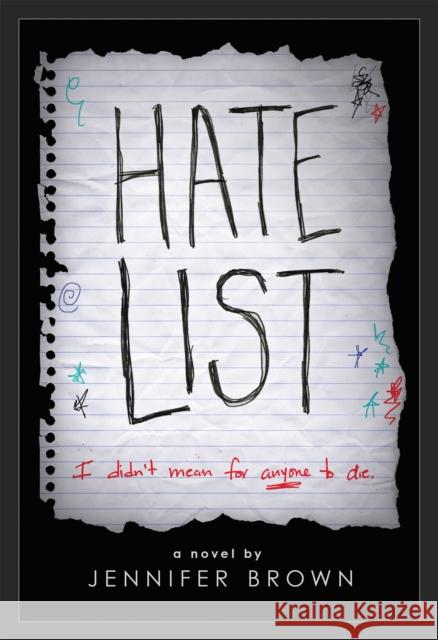 Hate List Brown, Jennifer 9780316556781 Little, Brown & Company - książka