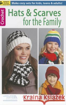 Hats & Scarves for the Family Becky Stevens 9781464715754 Leisure Arts - książka