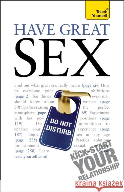 Have Great Sex: Teach Yourself Jenner, Paul 9781444103717  - książka