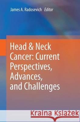 Head & Neck Cancer: Current Perspectives, Advances, and Challenges James A. Radosevich 9789402400861 Springer - książka