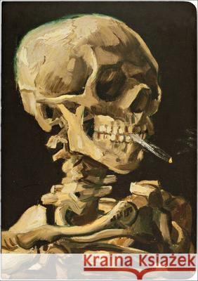 Head of a Skeleton with a Burning Cigarette, Skull, A5 Notebook Van Gogh, Vincent 9781623258221 Te Neues Publishing Company - książka