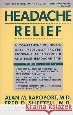 Headache Relief Alan Rapoport 9780671748036 Simon & Schuster - książka