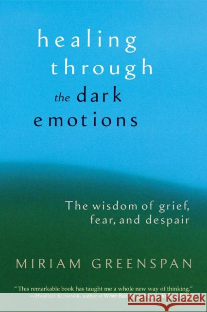 Healing Through the Dark Emotions: The Wisdom of Grief, Fear, and Despair Greenspan, Miriam 9781590301012 Shambhala Publications - książka