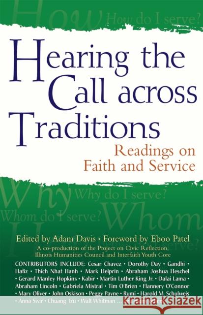 Hearing the Call Across Traditions: Readings on Faith and Service Adam Davis Eboo Patel 9781683361114 Skylight Paths Publishing - książka