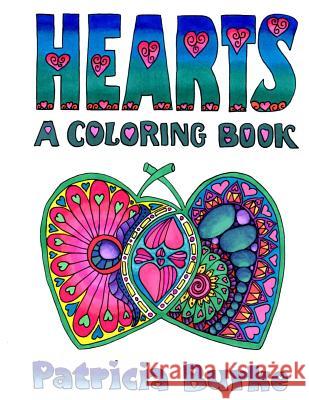 Hearts: a Coloring Book Burke, Patricia 9780997595932 Coloradoodle - książka