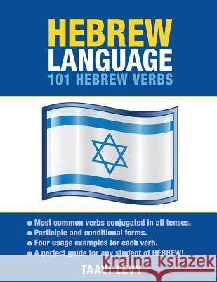 Hebrew Language: 101 Hebrew Verbs Taavi Levy 9781619494114 Preceptor Language Guides - książka