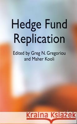 Hedge Fund Replication  9780230336810  - książka