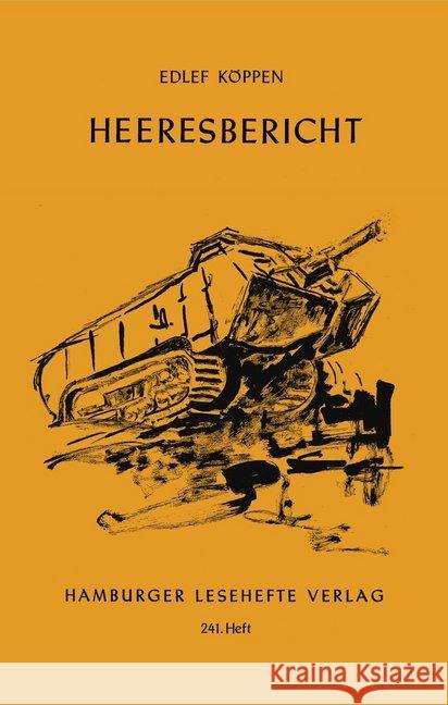 Heeresbericht Köppen, Edlef 9783872912404 Hamburger Lesehefte - książka