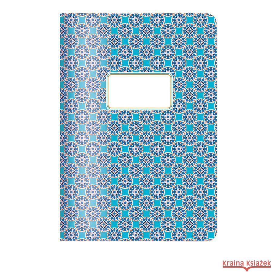 Heft A5 kariert, Kachel türkis  4048809018235 CEDON MuseumsShops - książka