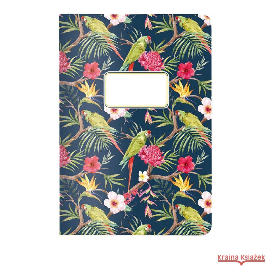 Heft A5 kariert, Tropical  4048809023765 CEDON MuseumsShops - książka