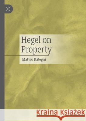 Hegel on Property Matteo Rategni 9783032115638 Palgrave MacMillan - książka