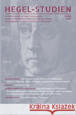 Hegel-Studien 39/40 Walter Jaeschke Ludwig Siep 9783787347834 Felix Meiner - książka