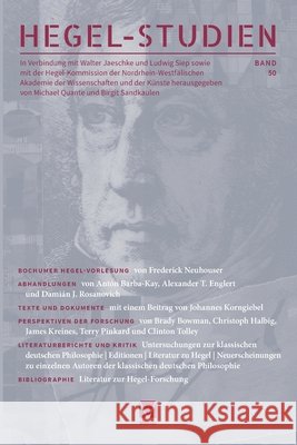 Hegel-Studien 50 Walter Jaeschke Ludwig Siep Michael Quante 9783787347926 Felix Meiner - książka