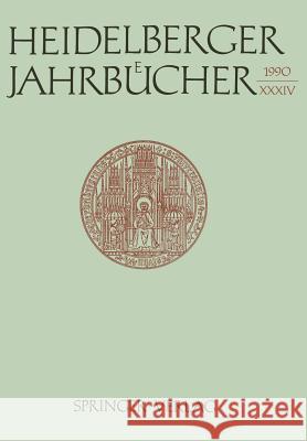 Heidelberger Jahrbücher  9783540528623 Not Avail - książka