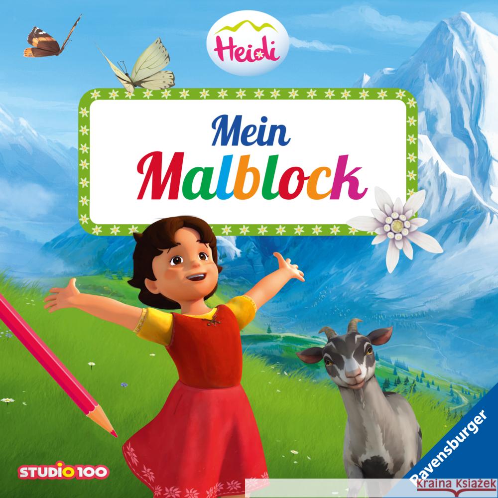 Heidi: Mein Malblock  9783473496488 Ravensburger Verlag - książka