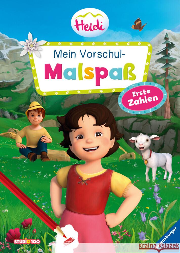 Heidi: Mein Vorschul-Malspaß Erste Zahlen  9783473496303 Ravensburger Verlag - książka