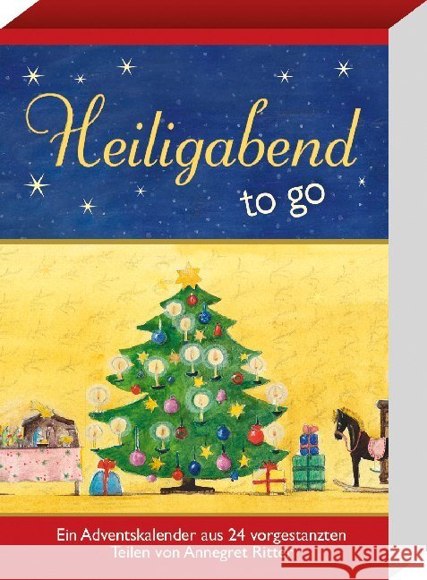 Heiligabend - to go : Ein Adventskalender aus 24 vorgestanzten Teilen  9783780613370 Kaufmann - książka