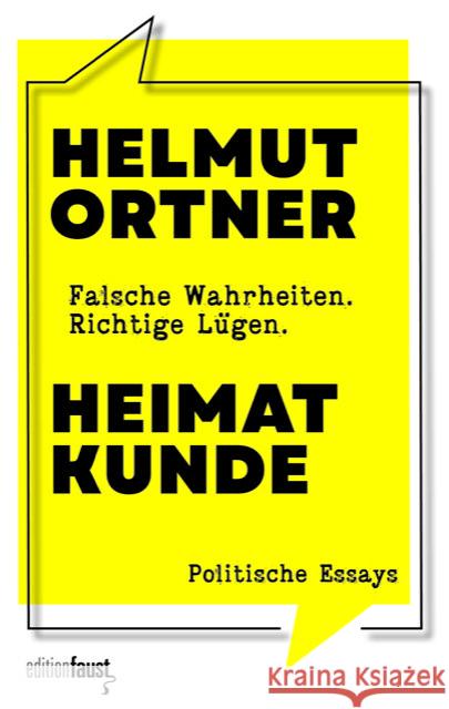 Heimatkunde Ortner, Helmut 9783949774553 Edition Faust - książka