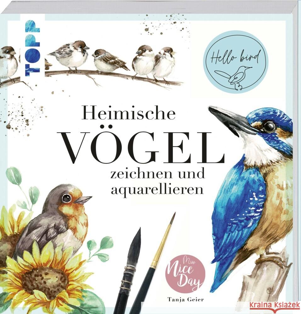 Heimische Vögel zeichnen und aquarellieren Geier, Tanja 9783772446917 Frech - książka