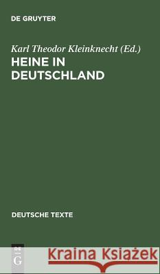 Heine in Deutschland  9783484190351 Max Niemeyer Verlag - książka