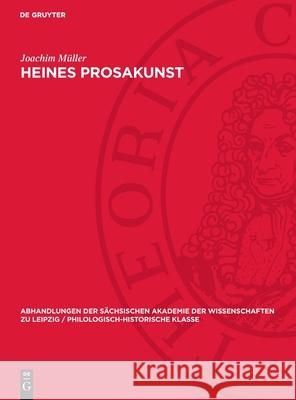 Heines Prosakunst Joachim M?ller 9783112722909 de Gruyter - książka