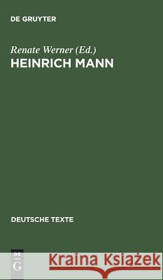Heinrich Mann  9783484190450 Max Niemeyer Verlag - książka