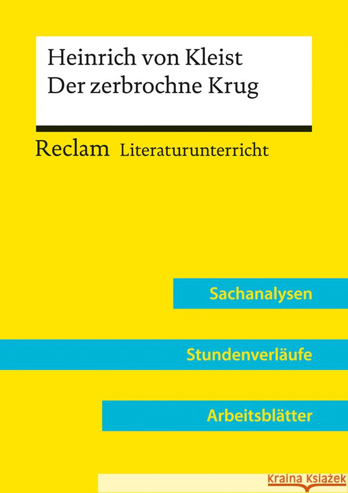 Heinrich von Kleist: Der zerbrochne Krug (Lehrerband) Häckl, Barbara 9783150158180 Reclam, Ditzingen - książka