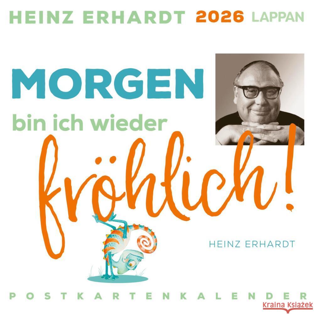 Heinz Erhardt Postkartenkalender 2026 Erhardt, Heinz 9783830322214 Lappan Verlag - książka
