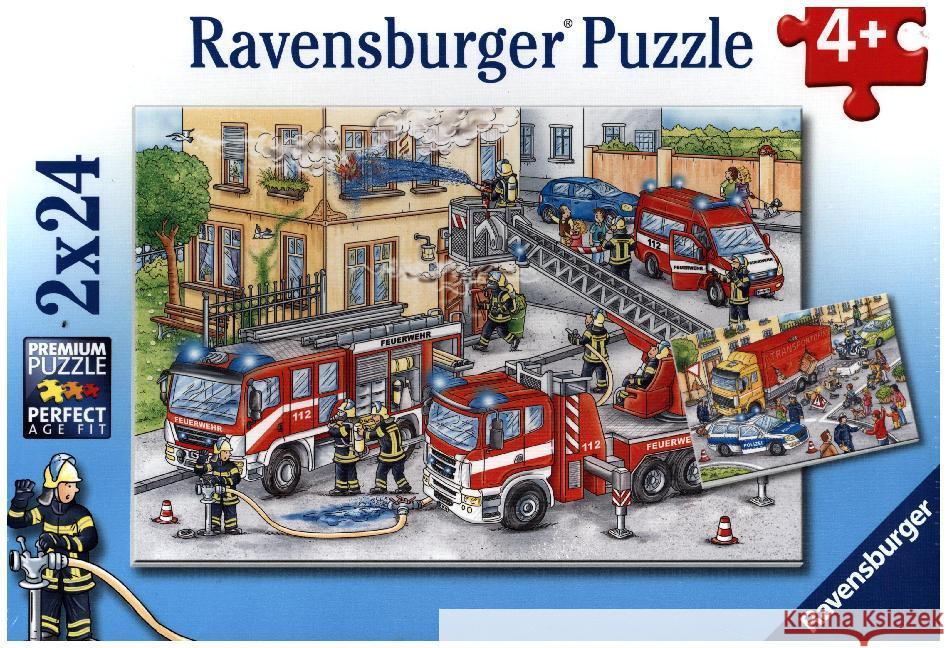 Helden im Einsatz (Kinderpuzzle)  4005556078141 Ravensburger Verlag - książka