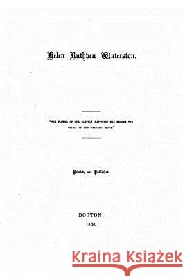 Helen Ruthven Waterston John Greenleaf Whittier 9781530489084 Createspace Independent Publishing Platform - książka