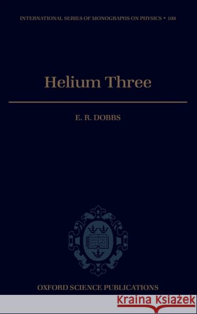 Helium Three  9780198506409 Oxford University Press - książka