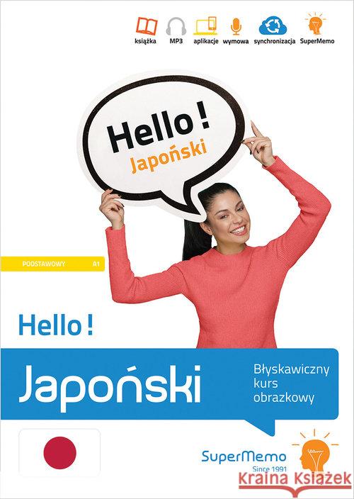 Hello! Japoński. Błyskawiczny kurs obrazkowy A1 Wajda Natalia 9788379841547 SuperMemo World - książka