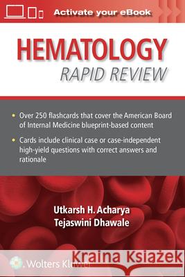 Hematology Rapid Review: Flash Cards Utkarsh Acharya Tejaswini More Dhawale 9781975153489 LWW - książka