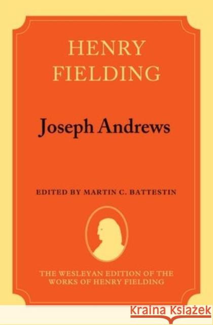 Henry Fielding Joseph Andrews Fielding, Henry 9780198114512 Oxford University Press, USA - książka