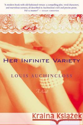 Her Infinite Variety Louis Auchincloss 9780618224883 Mariner Books - książka