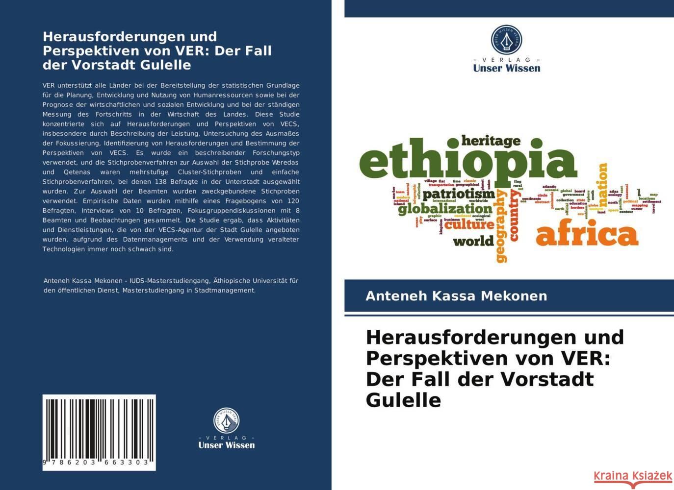 Herausforderungen und Perspektiven von VER: Der Fall der Vorstadt Gulelle Kassa Mekonen, Anteneh 9786203663303 Verlag Unser Wissen - książka