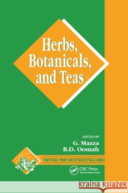 Herbs, Botanicals and Teas B. Dave Oomah 9780367398521 CRC Press - książka