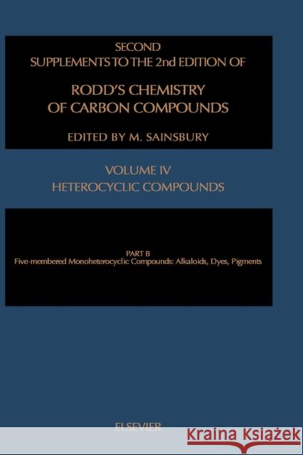 Hererocyclic Compounds V.4-B Sainsbury, M. 9780444827586 Elsevier - książka