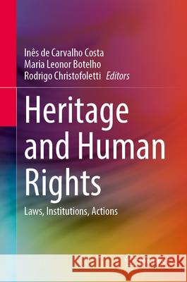 Heritage and Human Rights: Laws, Institutions, Actions In?s de Carvalho Costa Maria Leonor Botelho Rodrigo Christofoletti 9783032167538 Springer - książka