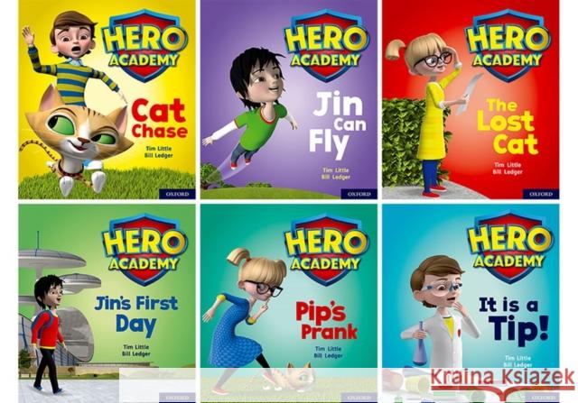 Hero Academy: Oxford Level 1/1+, Lilac/Pink Book Band: Class pack Bill Ledger   9780198415800 Oxford University Press - książka