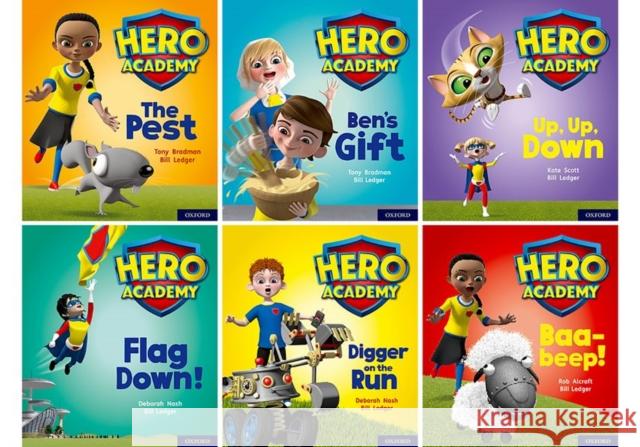 Hero Academy: Oxford Level 4, Light Blue Book Band: Class pack Bill Ledger   9780198416128 Oxford University Press - książka