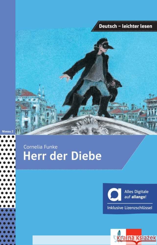 Herr der Diebe - Hybride Ausgabe allango, m. 1 Beilage Funke, Cornelia, Lundquist-Mog, Angelika 9783126741309 Klett Sprachen - książka
