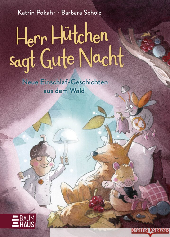 Herr Hütchen sagt Gute Nacht - Neue Einschlaf-Geschichten aus dem Wald Pokahr, Katrin 9783833911200 Baumhaus Medien - książka