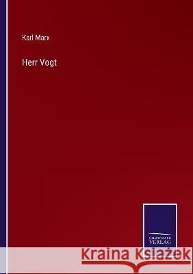 Herr Vogt Karl Marx 9783375113445 Salzwasser-Verlag - książka