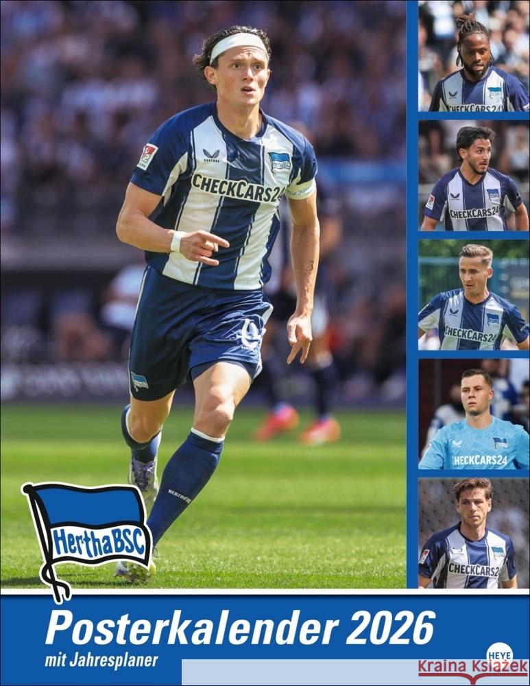 Hertha BSC Posterkalender 2026  9783756410279 Heye - książka