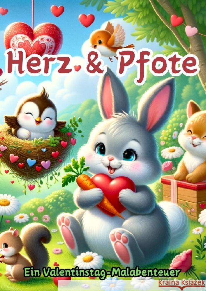 Herz & Pfote: Ein Valentinstag-Malabenteuer Maxi Pinselzauber 9783384120670 Tredition Gmbh - książka