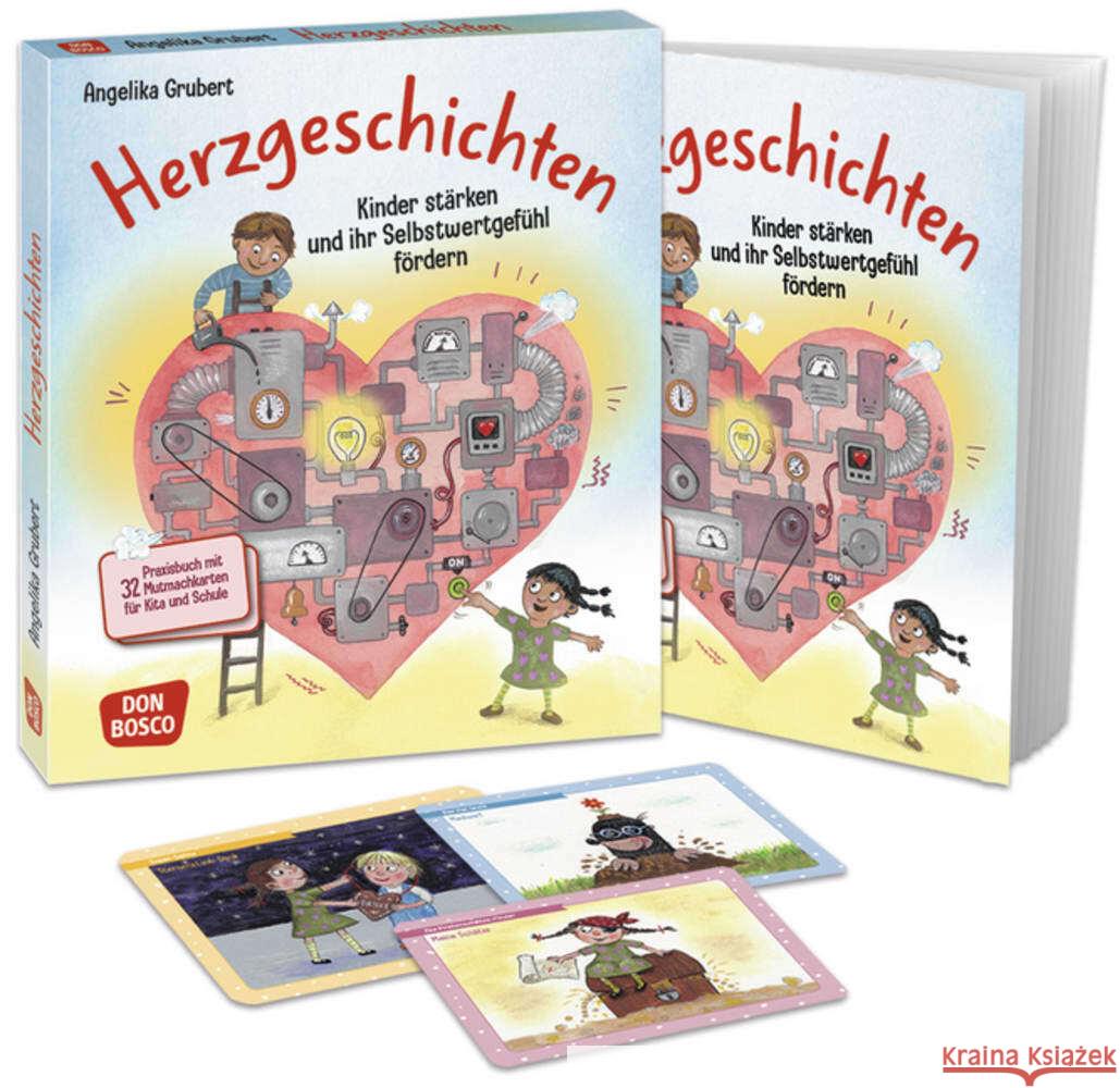 Herzgeschichten. Kinder stärken und ihr Selbstwertgefühl fördern Grubert, Angelika 9783769824995 Don Bosco Medien - książka