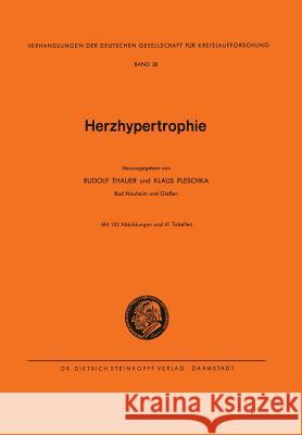 Herzhypertrophie  9783798503618 Not Avail - książka