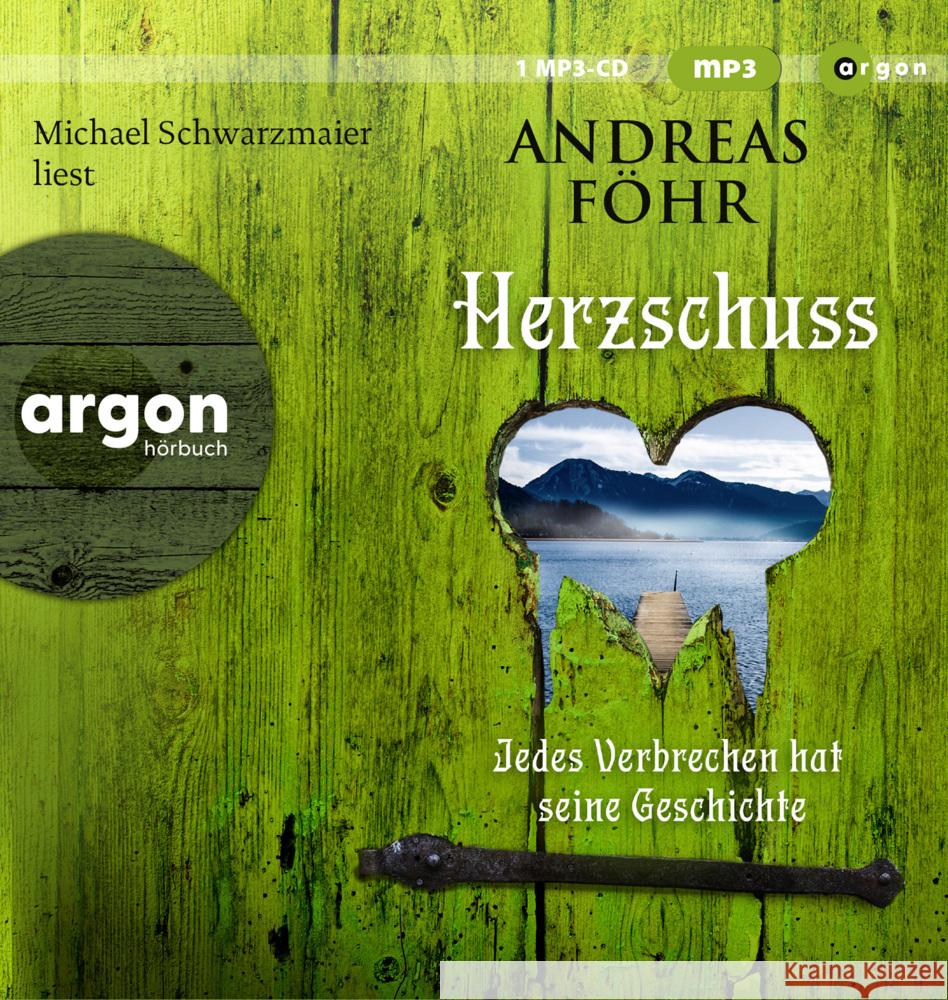 Herzschuss, 1 Audio-CD, 1 MP3 Föhr, Andreas 9783839897478 Argon Verlag - książka